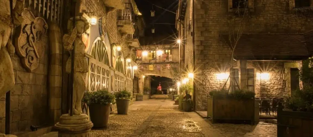 French Village Cobblestone Streets