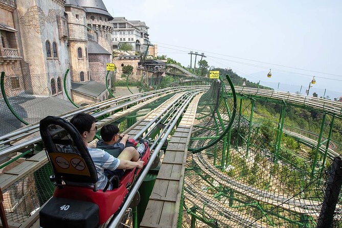 A vibrant photo of children enjoying rides or games at Fantasy Park, capturing the excitement.