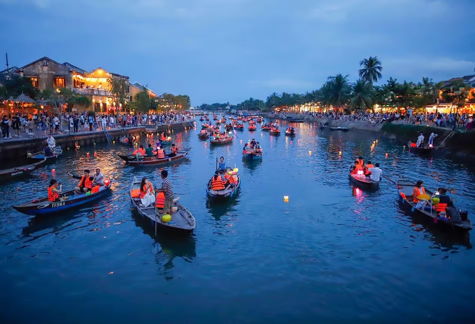 Lantern Boat on Thu Bon River